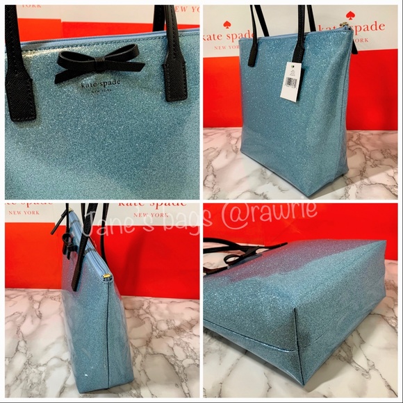 New Kate Spade Glitter Jeralyn Small Tote - Picture 2 of 3